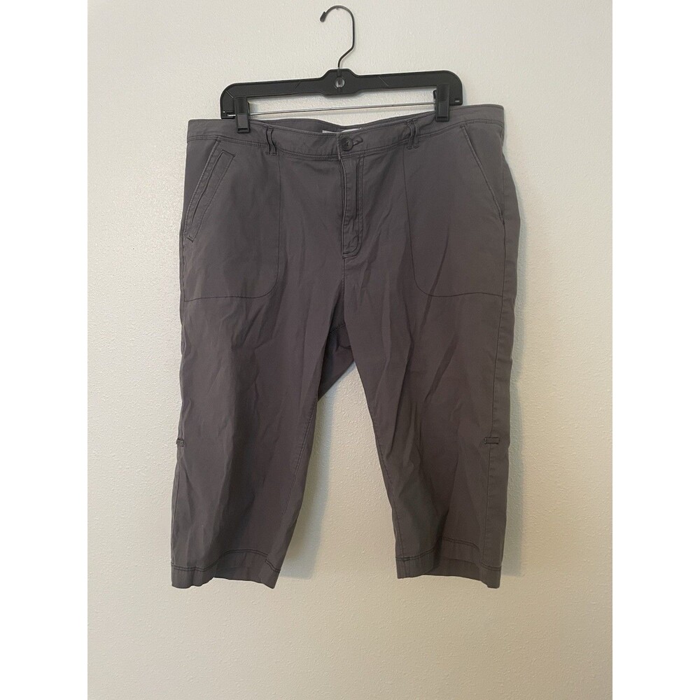 Woolrich Shorts Womens 16 Stretch Water Resistant Outdoor Wear Gray